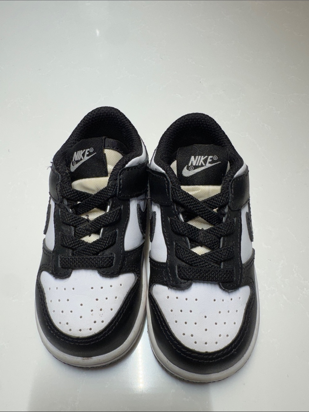 Nike Kids Black and White Low-Top Sneakers
